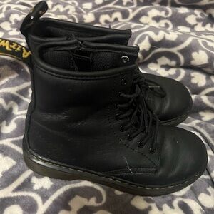 Dr. Martens Black Kids Boots